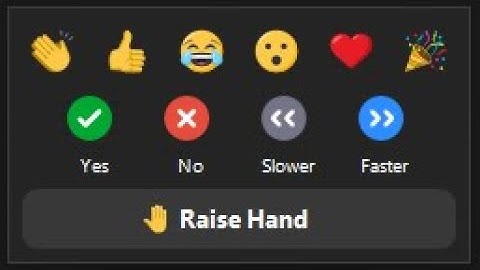 Zoom Reactions and Nonverbal Feedback