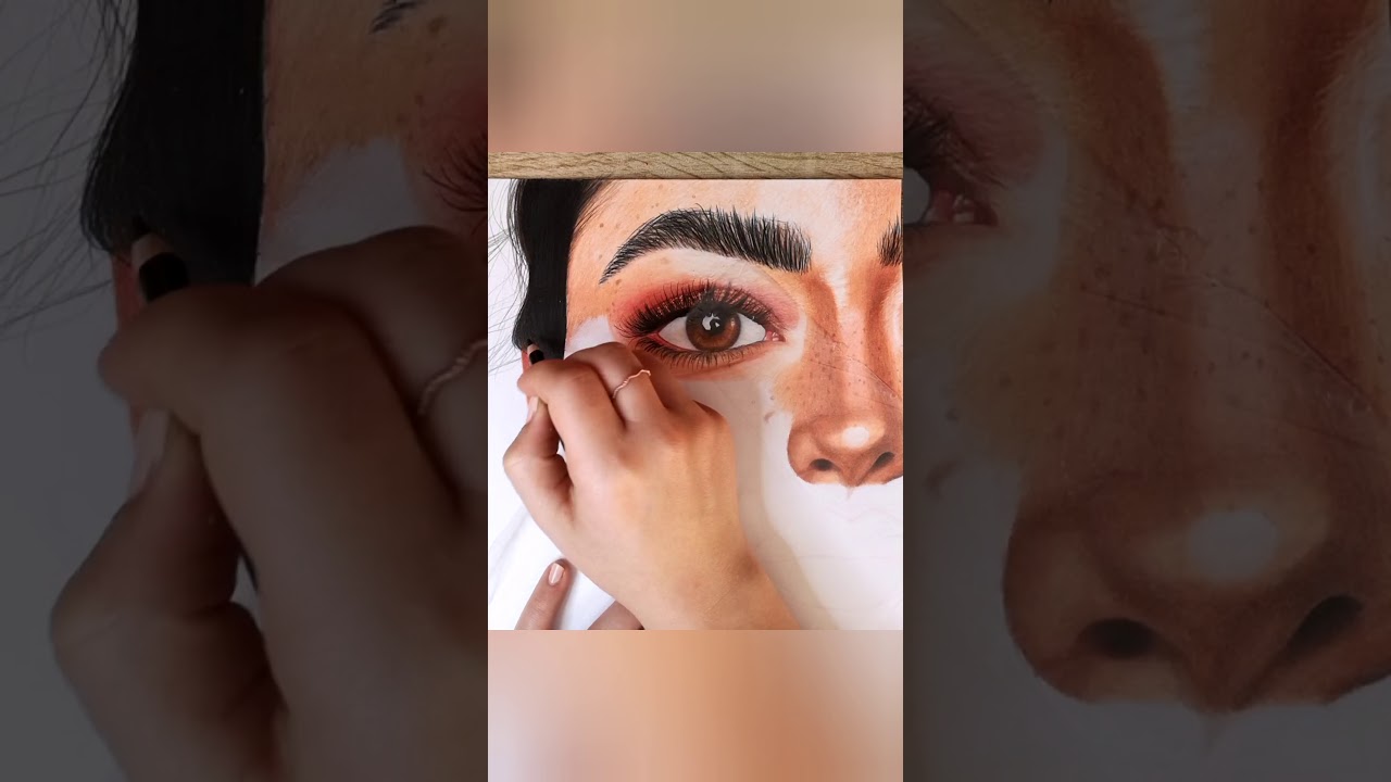 Realistisches Gesicht zeichnen mit Buntstiften