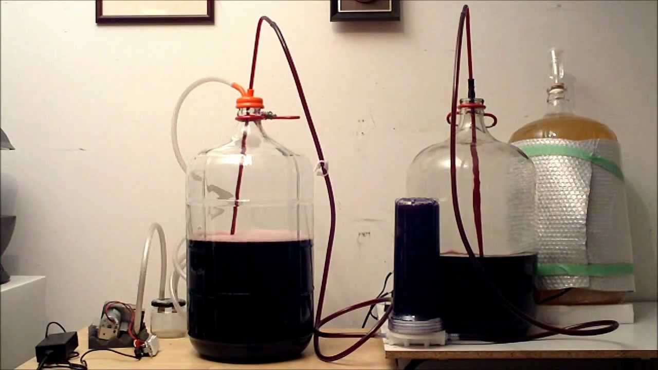 Vacuum Racking Wine with Inline Whole House Filter YouTube