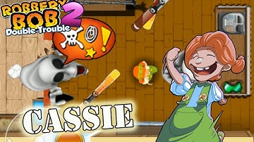 Use Cassie Costume Vs Mario Ghost Gameplay Perfect All Levels - Robbery Bob 2 - Part 11