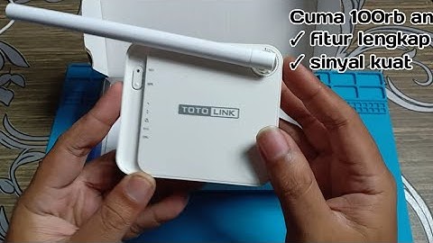 Router Wifi TERMURAH !? review totolink n100re