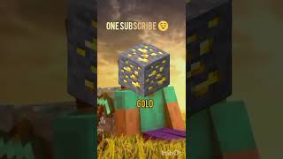 pose on gold ore😁 Do not click the sound #shorts #minecraft
