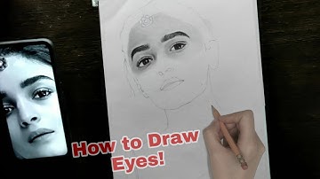 How to draw eyes of alia bhatt | Artist seenu07 | Part 1