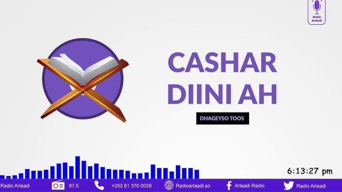 Casharka 4aad Ee Kitaabka Abaajamra Ee Arlaadi Radio18-9-2023 Soo.