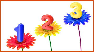Number Song with Flowers | Count 123 Numbers | Number Names Video | Learn 1 to 10 Counting for Kids