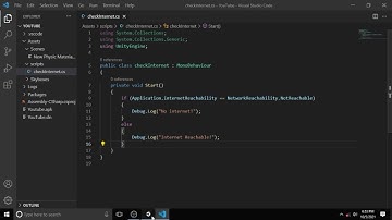 How to check internet availability in unity
