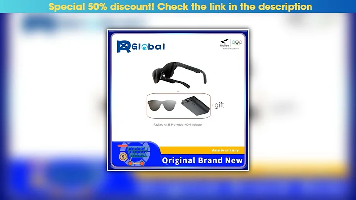 Flash Sale RayNeo Air 3S Pro smart AR glasses, equivalent to 4 meters 135 inches, 3D surround sound