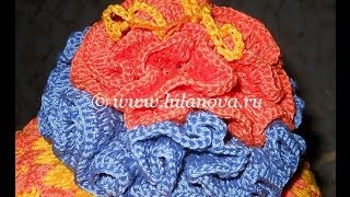 Цветок весенний - вязание крючком - Crochet flower Цветок весенний - вязание крючком - Crochet flower