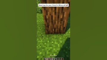 Best Trap to scare your friend in Minecraft! #shorts