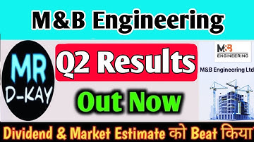 M&B Engineering Q2 Results 2026 | M&B Engineering share latest news, Why M&B Engineering Crash Today