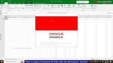 "How to Import Primavera P6 Files into the MS Project: Tutorial"