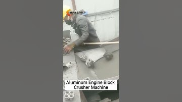 Aluminum Engine Block Shredder Machine #Shorts