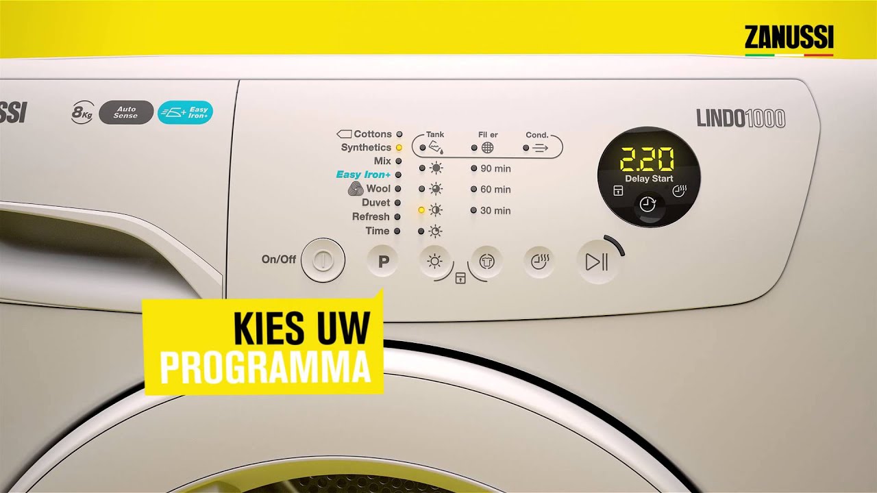 Zanussi - Uw droger instellen? EASY. - YouTube