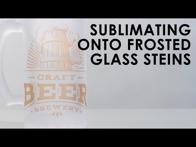 Sublimating a frosted Shot Glass 