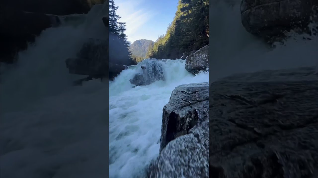 Upper Falls Of Gold Creek Trail In Golden Ears 