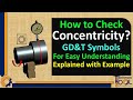 How to check concentricity  gdt symbols  for beginners  explained with example