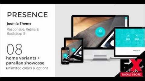 Preview PRESENCE - Joomla One Page Parallax Template TFx