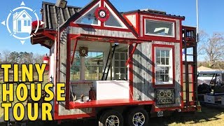 This TINY HOUSE was Built from Reclaimed Fire Truck Parts