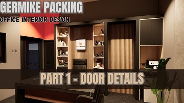Germike Packaging Office Interior Design - Part 1 - CABINET & HIDDEN DOOR DETAILS
