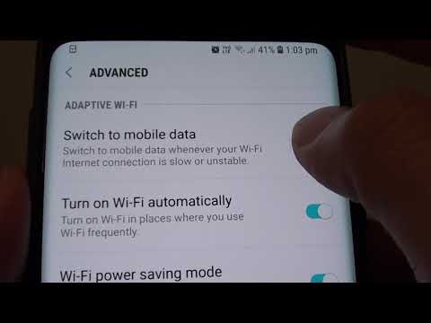 Enable / Disable Switch to Mobile Data on Samsung Galaxy S9 / S9 Plus