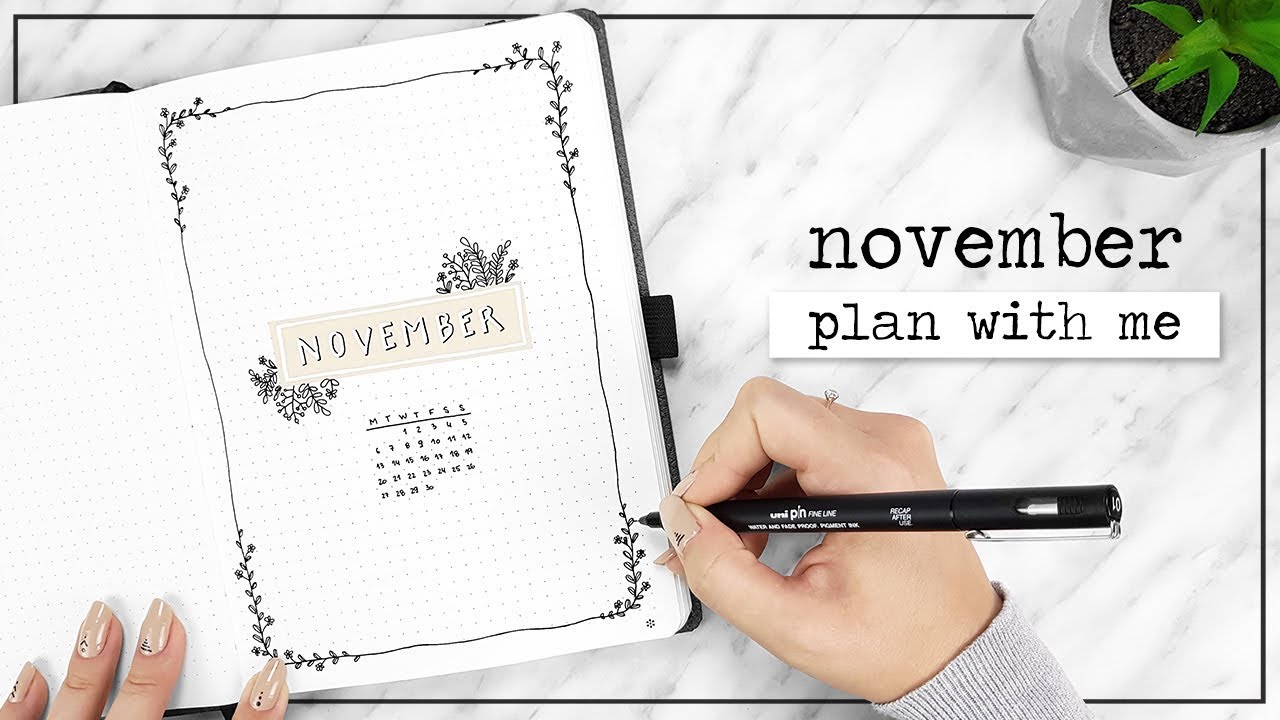 Plan with me November Bullet Journal 