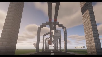 Minecraft Create Mod - Suspended Monorail