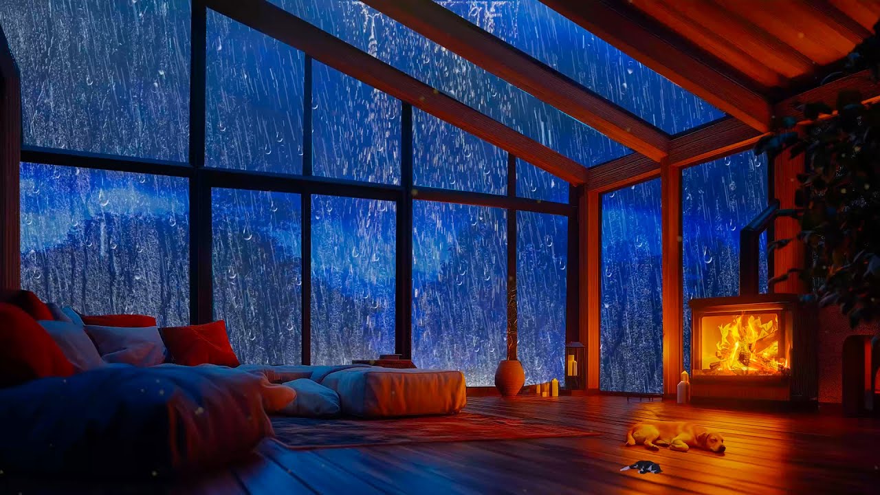ASMR Rain and Thunderstorm Sounds For Sleeping No Ads - Cozy Living ...