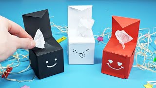 DIY - TISSUE BOX // How to make Easy Paper Craft