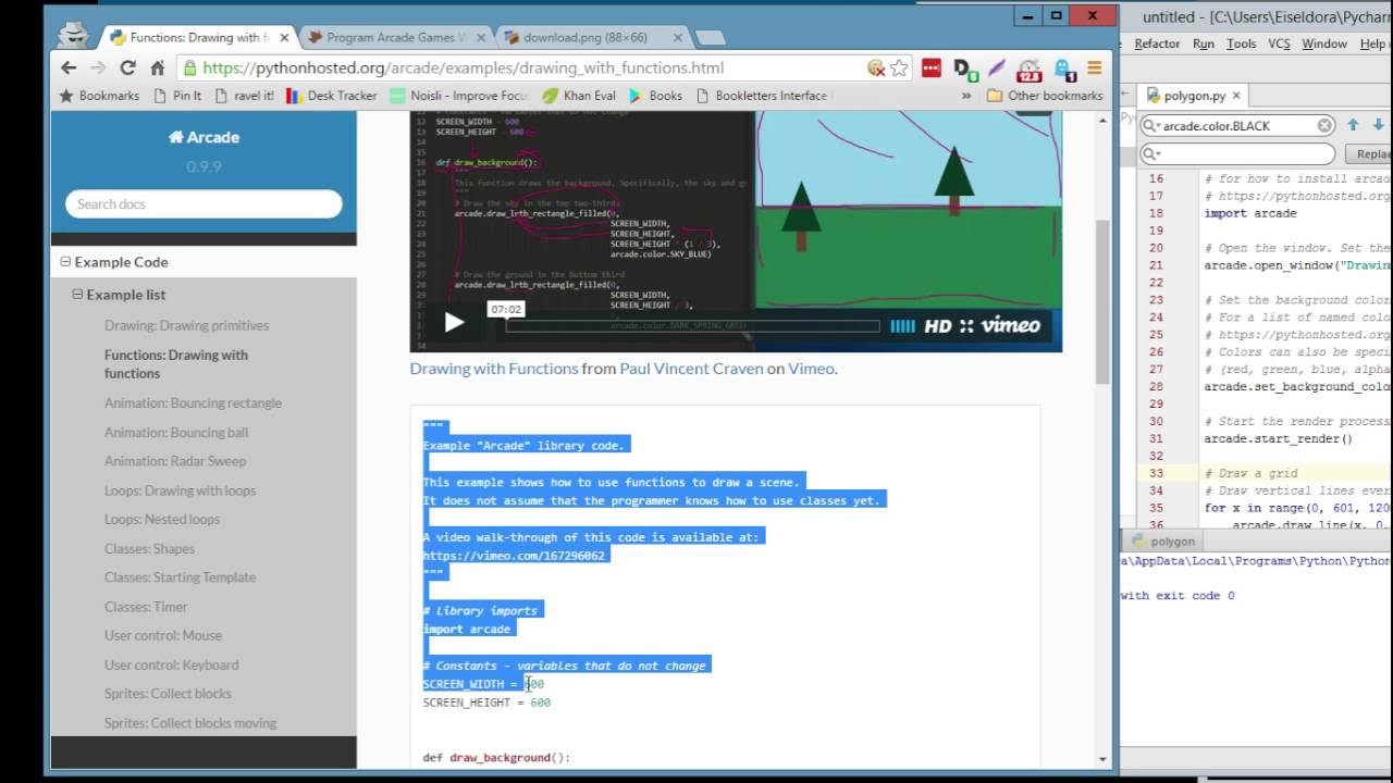 Programing with Python Arcade Library (Part 5) - YouTube