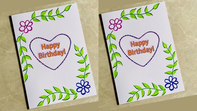 Easy & Beautiful Birthday Greeting Card Idea • Handmade Birthday