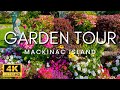 Garden walking tour on mackinac islands east  west bluffs natural sounds bird song no music 4k