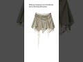 Vireous Double-Layer Chiffon Pleated Mini Skirt #skirt #grungeaesthetic #fashion #miniskirts