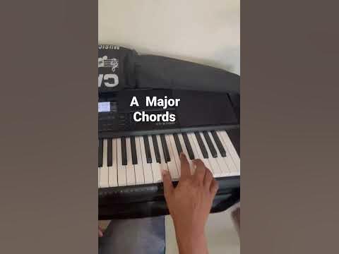 How To Play A Major Chords On Piano and Keyboard #amajor #amajorchord # ...