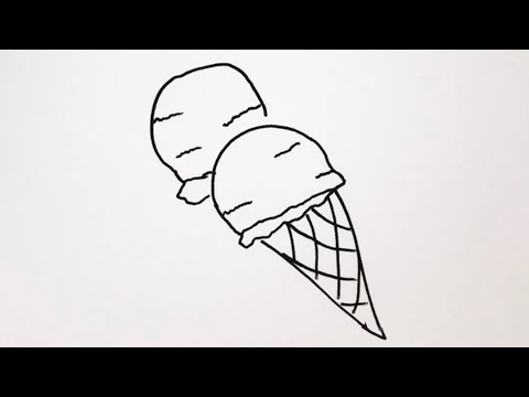 簡単 アイスの描き方 イラスト お絵描き Easy How To Draw Ice Illustration Drawing Youtube