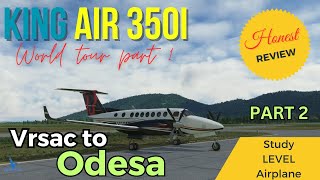 Landing gear failure  | Review of Black square King air 350i | Vrsac - Odesa | MSFS2020 by FlyMoreSim 184 views 1 year ago 2 hours, 11 minutes