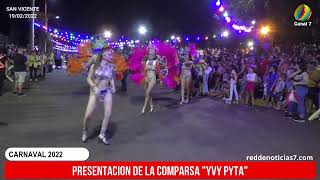 SAN VICENTE  CARNAVAL 2022: PRESENTACION COMPARSA 'YVY PYTA'