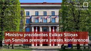 Ministru prezidentes Evikas Siliņas un Somijas premjerministra Peteri Orpo preses konference
