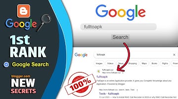 Rank blogger.com Google search First😱How to Rank Blogger Website on Google First Page - 2023