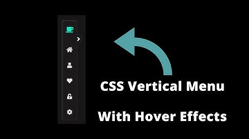 Pure CSS Vertical Menu With Hover Effect using | HTML | CSS | Web design