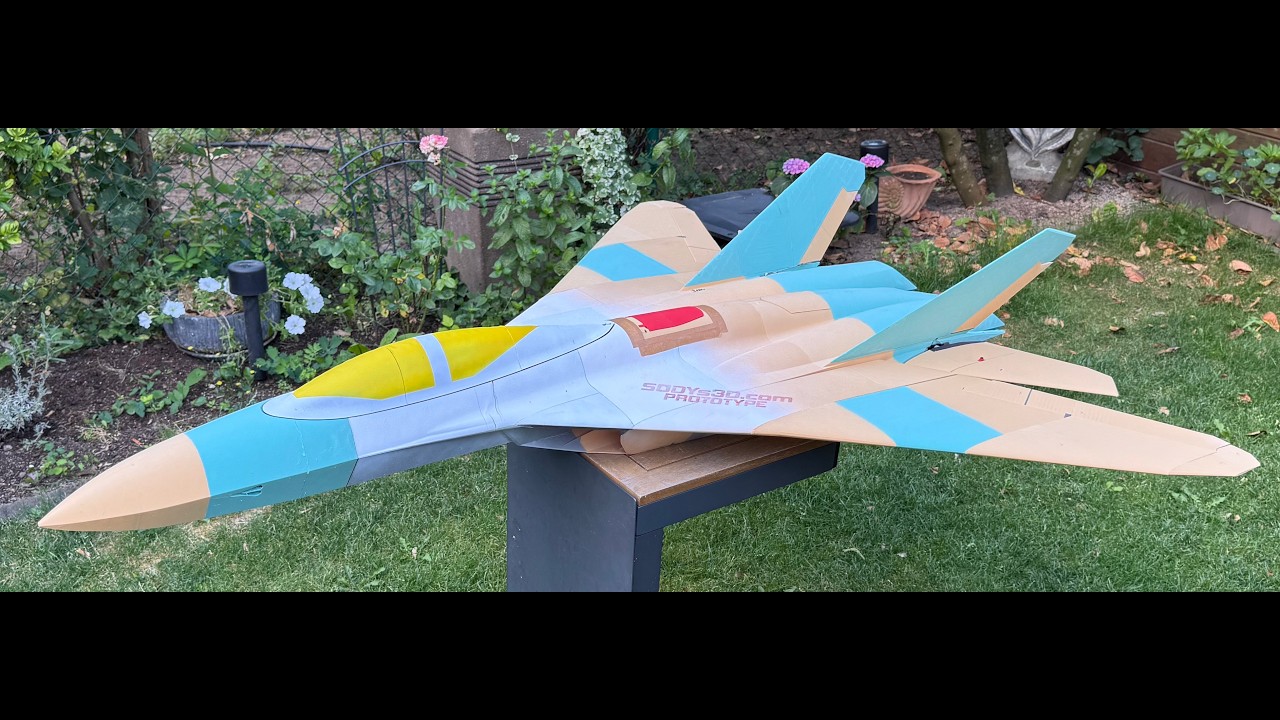 XF-66 Black Seraph Twin 70mm EDF | Two Wing Concept - Test Flights