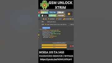 NOKIA 105 TA 1410 PASSWORD REMOVE / BYPASS FULL VIDEO LINK https://youtu.be/VOVVJVTXJrY #frpbypass