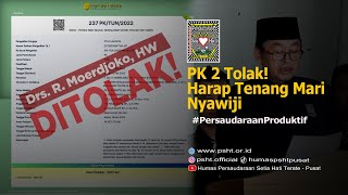 SEKUM PSHT: PK ke 2 Mas Moerdjoko DITOLAK Mahkamah Agung