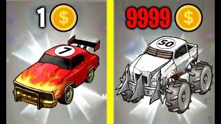 MAX LEVEL MUSCLE CAR EVOLUTION! All 50 Cars Unlocked! in Merge Muscle Car! (9999+ Level Muscle Car!) screenshot 3