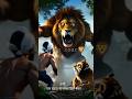 Big Lion Roared When He Saw the Farmer🦁.#lion #roar #,tiger #ai #lionhead #farmer #attack #trending