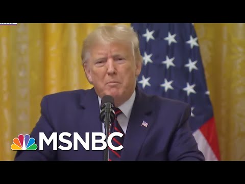 A Swearing And Ranting Trump Refuses To Answer The Key Ukraine Question | The 11th Hour | MSNBC