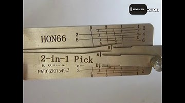 Demo operation video of Lishi tool HON66  2-in-1 Auto Pick and Decoder - Zhiqin Lee