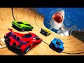 GTA V Epic New Stunt Race For Car Racing Challenge by Trevor and Shark #99999