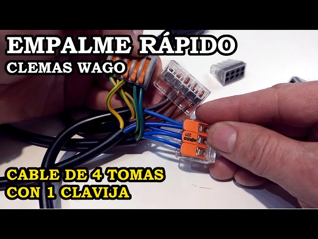 Empalme de Cables Rápido con Clemas Wago. 316 