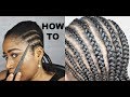 HOW TO CORNROW YOUR NATURAL HAIR || RAW AND UNCUT