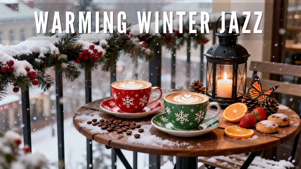 Quiet Winter Jazz Night – Peaceful Bossa Nova & Gentle Jazz | Cozy Relaxing Background Music🔴